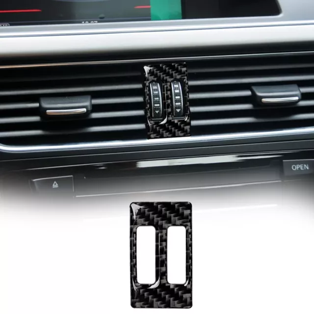 Carbon-Faser-Mittelkonsole Air Vent Outlet Cover Trim für Audi A4 B8 A5 Q5 2016