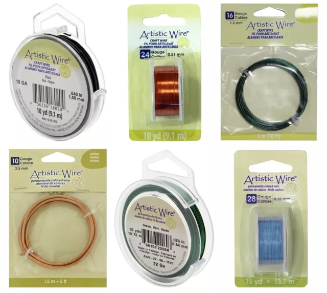 Artistic Wire® Permanently Colored Copper Wire * Many Colors & Diameters