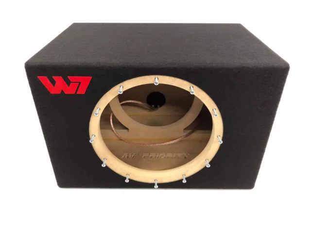 JL AUDIO 12W7 AE sealed subwoofer box with red plexi logo 205.00