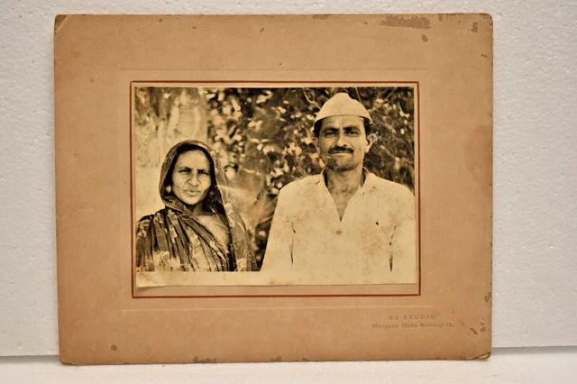 Photo Vintage Rare - Portrait Indien Rajput Maharaja - Noir Et Blanc Originale Années 1950 - Parfaite Pour Collection
