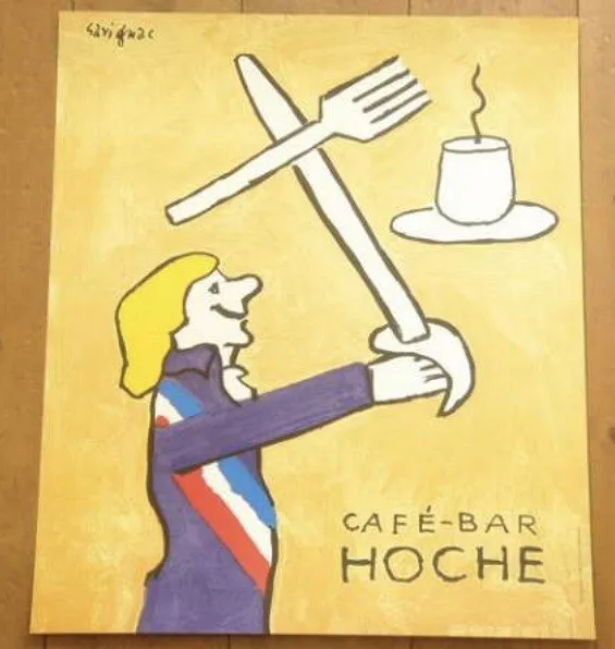 Affiche Originale “Café bar Hoche»  - Raymond Savignac