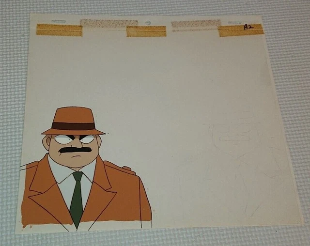 Detective Conan cel genga Original production art (Juzo Megure)