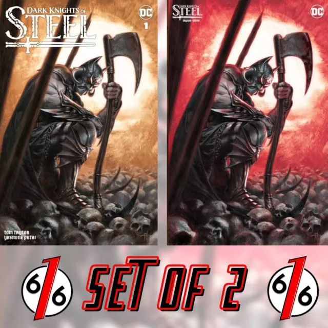 🚨🔥🗡 DARK KNIGHTS OF STEEL #1 DELL’OTTO Variant Set Trade & Minimal Dress