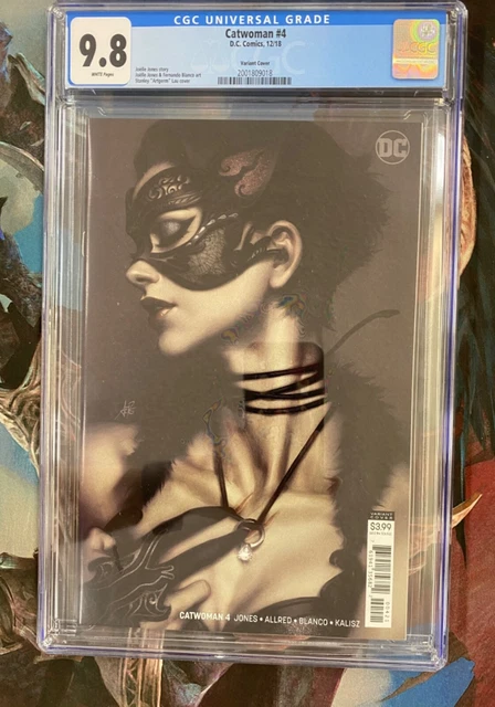 Catwoman #4 - CGC 9.8 Grade - Artgerm Variant Cover - 2018 D.C. Comics Variant