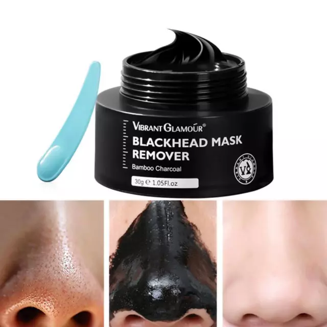 Bamboo Charcoal Blackhead Removal Peel-Off Nose Mask Tool Clean Pores t√