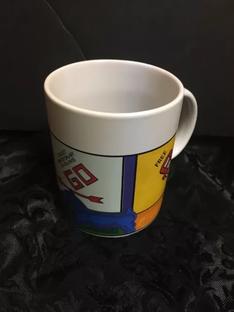 Ltd Ed MONOPLY Coffee Cup: 12oz Ceramic GO FREE PARKING  Never Used