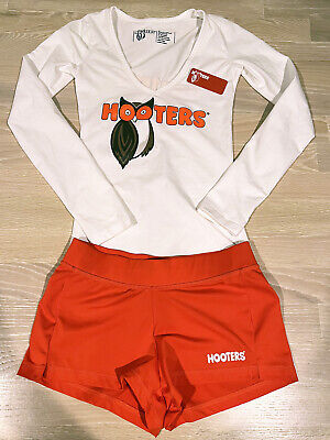 Blonde Curley Wig Droopers Hooters Waitress Mens Stag Fancy Dress Outfit 