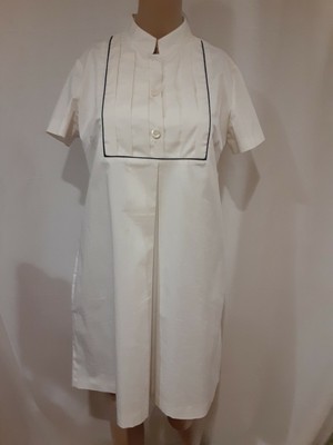 Paul&Joe Sister Women's White Cotton Blend Short Sleeve Mini Dress Size FR 40/M