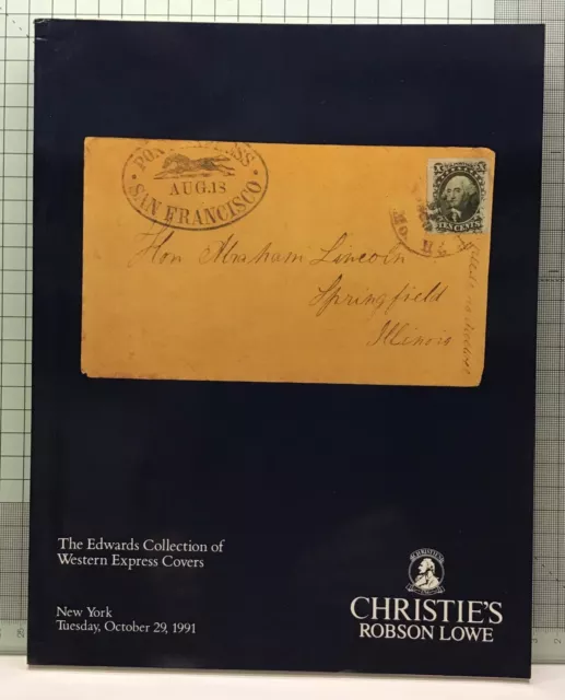 WESTERN EXPRESS COVERS auction catalogue 1991 Christie’s Robson Lowe NY