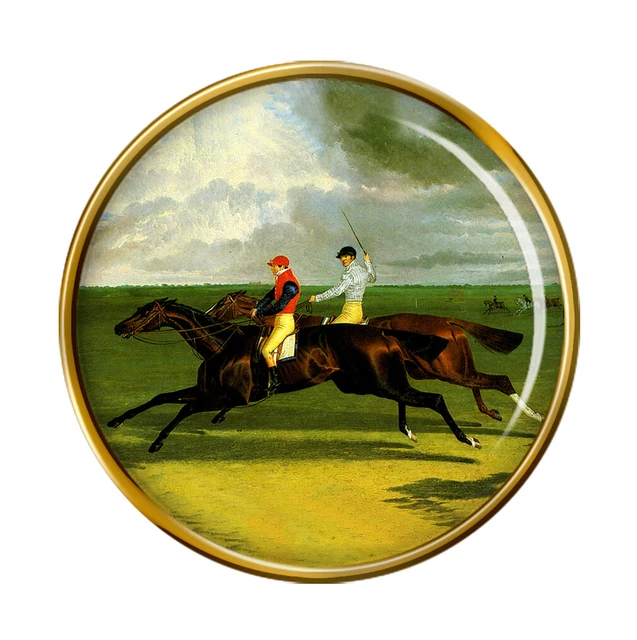 Caballo de Carreras Priam Por Herring Pin Insignia
