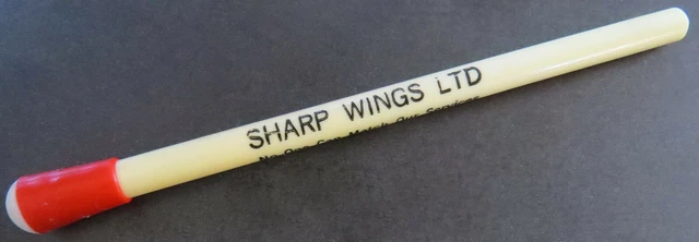 VINTAGE MATCHSTICK PEN Ballpoint Pen SHARP WINGS LTD Thin 4-1/4