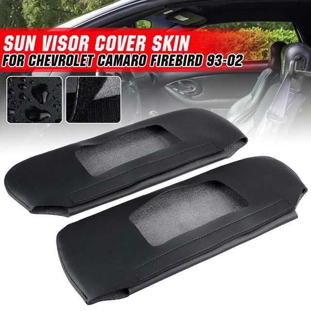 2pc for Camaro for Firebird 93-02 parasole pelle ricambio copertura nero