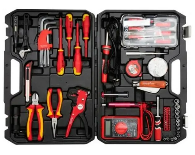 YATO Kit d'outils Set d'outils YT-39009 Acier chrome-vanadium