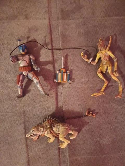 GROS LOT ANCIENNES figurines star wars Jedi Lucasfilm EUR 80,00