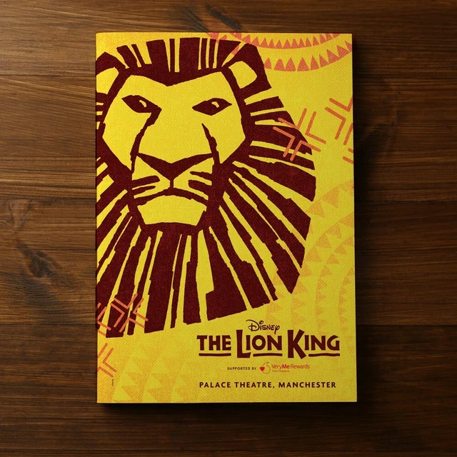 THE LION KING Musical Theatre Programme Manchester Palace 2022/23
