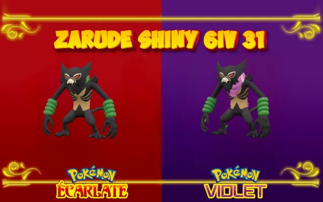 SHINY ZARUDE 6IV UNRELEASED | Exclusive | Pokemon Scarlet & Violet