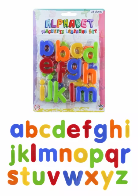 26 Magnetic Letters - Educational Fridge Magnets Alphabet Strong Baby School