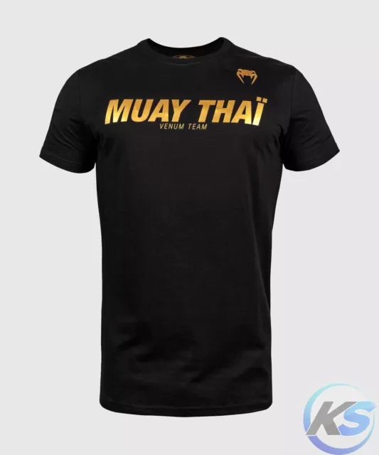 VENUM T-shirt Muay Thai VT, Nero/Oro