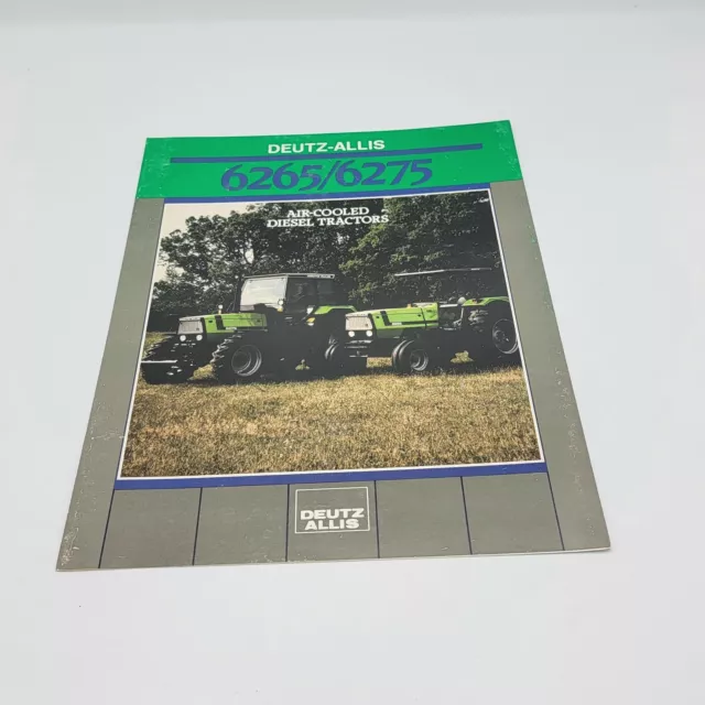 1986 Deutz-Allis "6265 6275 Air-Cooled Diesel Tractor" Catalog Sales Brochure