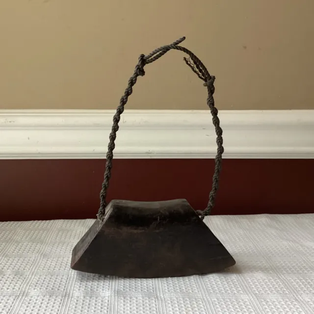 Antique/ VTG Japanese/Asian Hand Made Wooden Bell