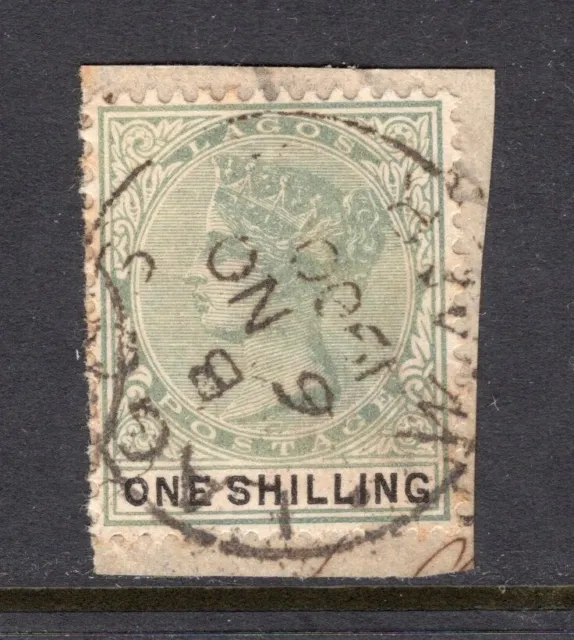 LAGOS 1900 SON Cancel on SG #38. 1s Stamp - Used