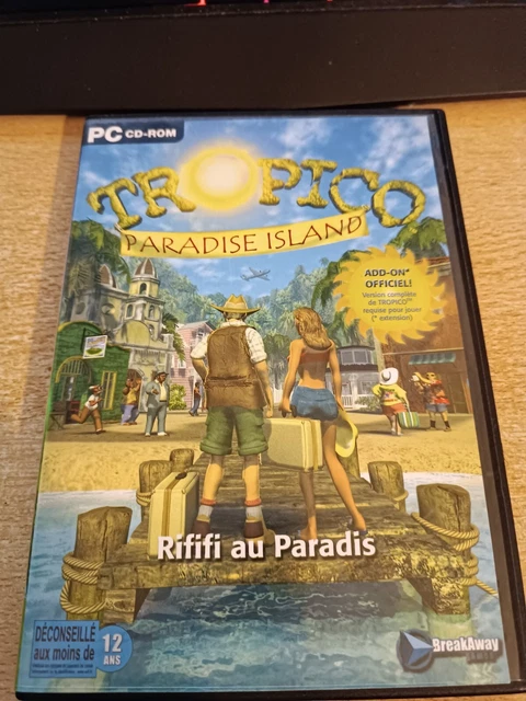 Jeu PC Tropico 1 + Extension Paradise Island - Version Française, Bon état, Boîte Complète