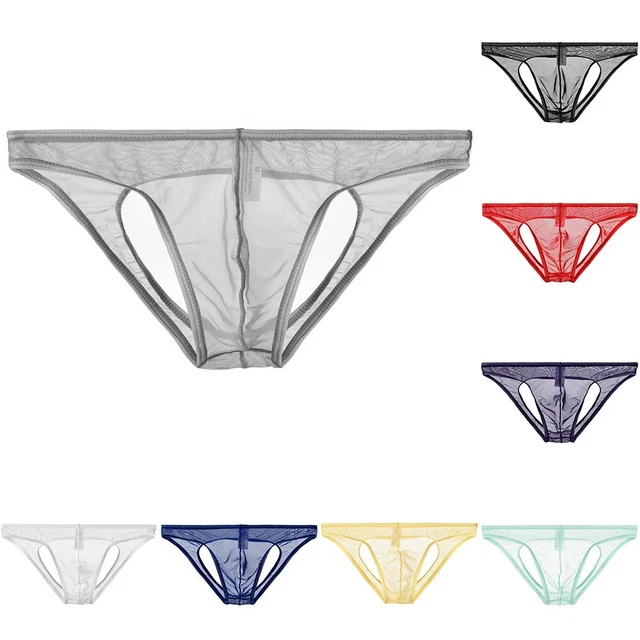 AJGRHE Slip Costume Uomo Brasiliana Intima Uomo Sexy Boxer Hipster Nero