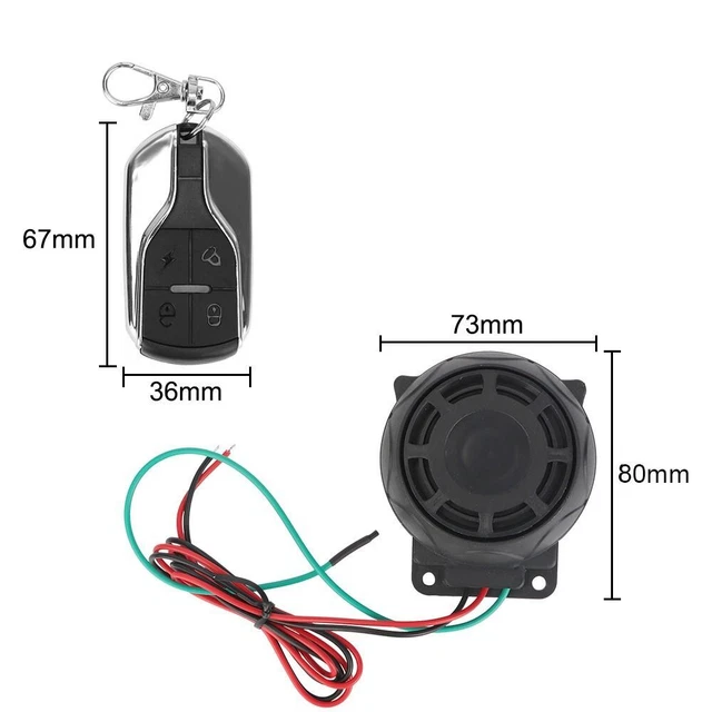 moto Dispositif d'alarme de moto Kit d'alarme sans fil Sécurité anti-vol 2