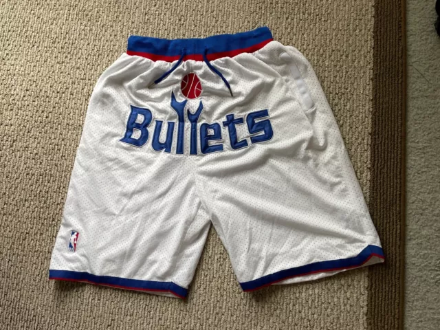 Washington Bullets NBA 1992-1993 Basketball Champion Team Issue Shorts Size  34