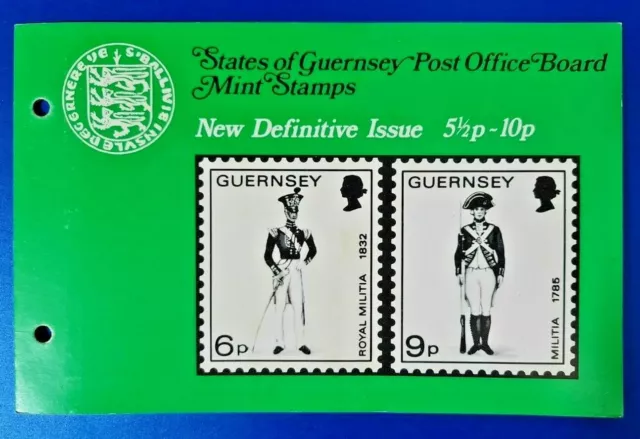 GB Guernsey Mint Stamps Presentation Pack 1974 New Definitive Issue 5 1/2 - 10p