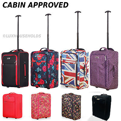 Ryanair EasyJet 55cm Cabin Approved Trolley Suitcase Hand Luggage Bag Holdall