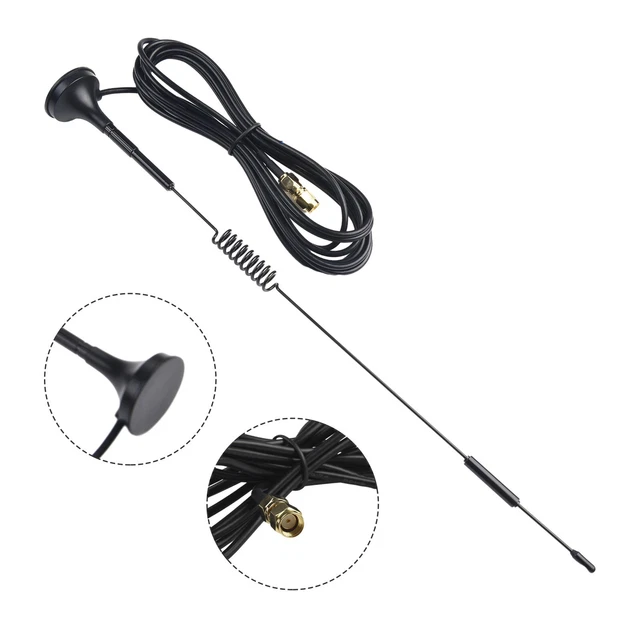 Antenne Ressort LoRa 868 MHz Avec Monture Magnétique - SMA/RP-SMA Mâle - Pour Miner Helium HNT Et Gateways