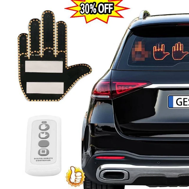 FUNNY CAR MIDDLE Finger Gesture Light with Remote;50 OFF 21.40