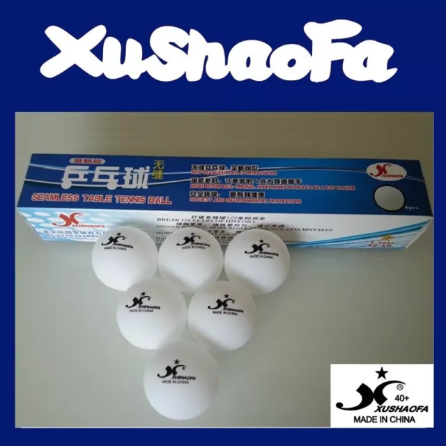 Xu Shao Fa 1 Star Table Tennis Balls - 30 Balls - NEW PLASTIC BALL ITTF 40+