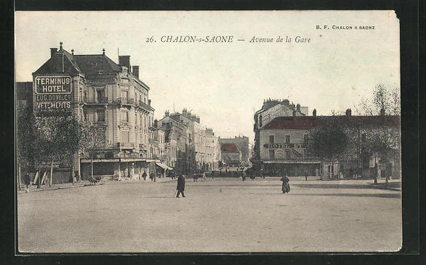 CPA Chalon-sur-Saone, Avenue de la Gare 1905