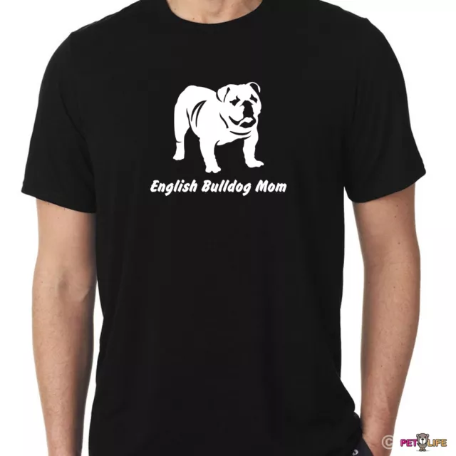 English Bulldog Mom Tee Shirt british