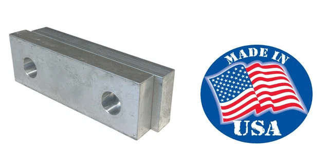 6 x 2 x 3/4 Machinable Aluminum Vise Soft Jaws For Kurt 6" Vises 6x2x1 Haas
