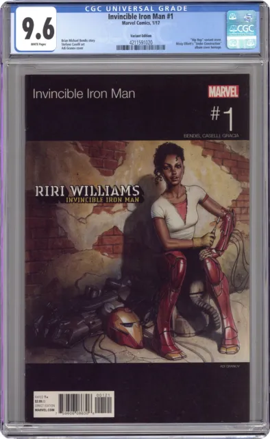 Invincible Iron Man 1H Granov Hip Hop Variant CGC 9.6 2017 4211591020