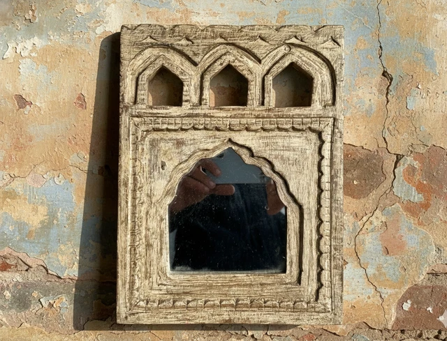 Miroir De Poche Ancien En Argent Poinçonné - Birmingham 1917 - Occasion Bon état
