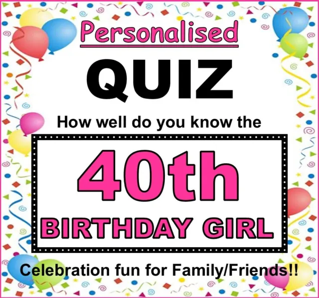 Birthday Girl Quiz