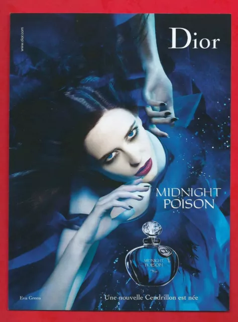 Publicité Papier - Parfum "Poison" de Dior, Égérie Eva Green de 2008