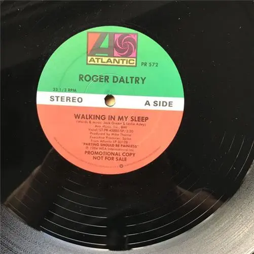 Roger Daltrey Walking In My Sleep 12" 1984 Promo - Plays Same Track Both Sides U