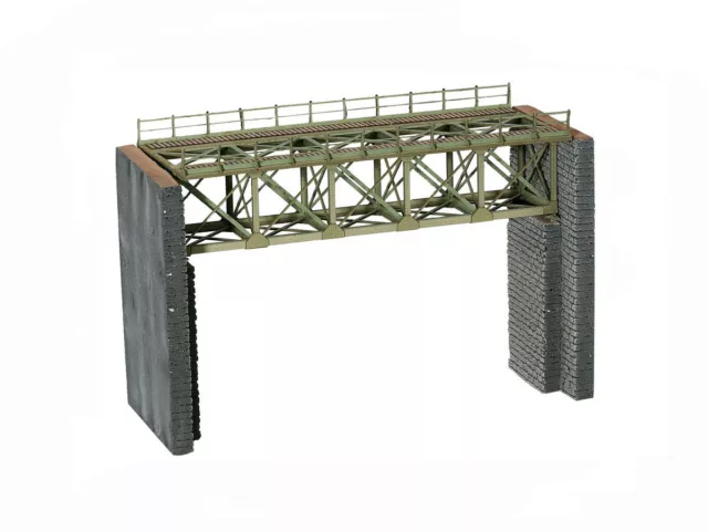 NOCH 67038 Spur H0 Stahl-Brücke mit Brückenköpfen Bausatz