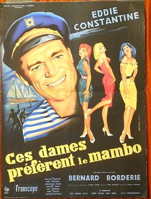 Ces Dames Preferent Le Mambo Affiche 40 X 54  Eddie Constantine