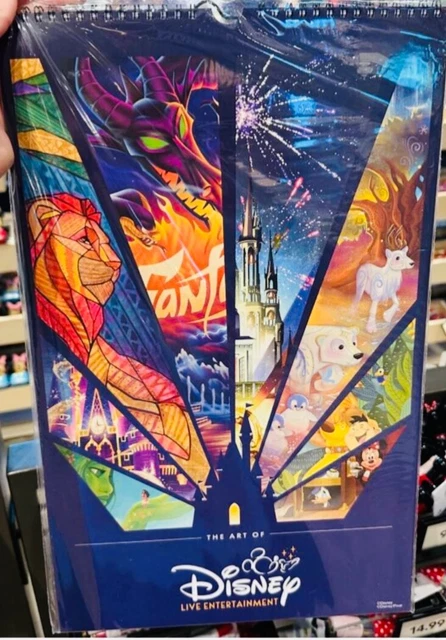 DISNEY PARKS WALT Disney World WDW 2024 Calendar Attraction Poster