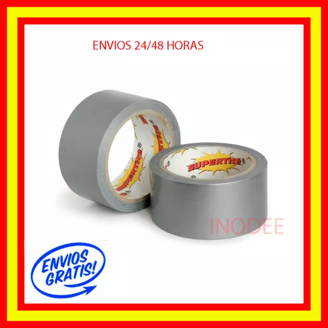 CINTA AMERICANA ADHESIVA GRIS 48mm x 5,13 mts ROLLO AISLANTE PRECINTO REPARACION