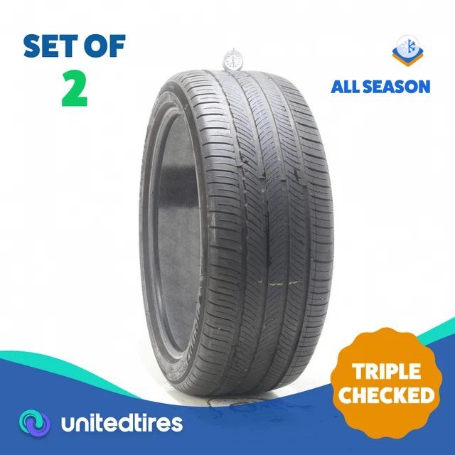 Set of (2) Used 265/40R22 Michelin Primacy Tour A/S GOE 106W - 6.5-7/32