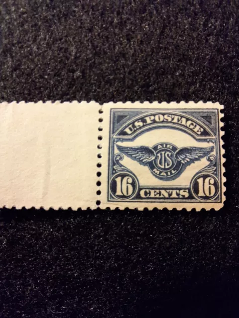 U.S. Stamps, Scott #C5, Blue, Airmail, 16 cent, M/VF/NH, 1923, Air Service