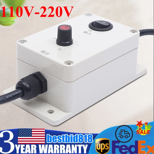 GOVERNOR VARIABLE SPEED Controller W/Switch For ElectricVibration Motor