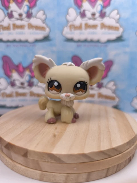 Figurine Littlest Pet Shop LPS - Chien Papillon Chihuahua #1060 - Hasbro - Occasion